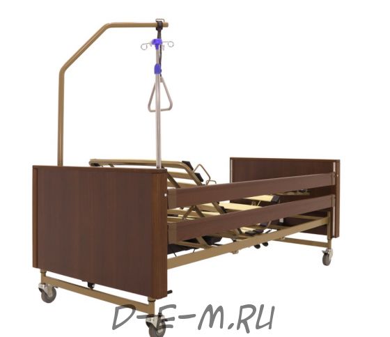 Кровать электрическая Med-Mos YG-1 5 функций (КЕ-4024М) коричневый