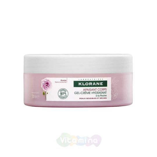 Клоран Гель-крем увлажняющий для тела с экстрактом Пиона, 200 мл