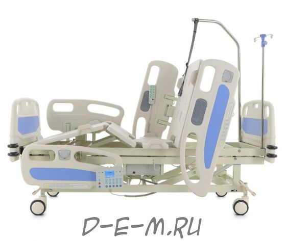 Кровать электрическая Med-Mos DB-2 (MЕ-4059П) (7 функций) со встроенными панелями управления в боковых ограждениях