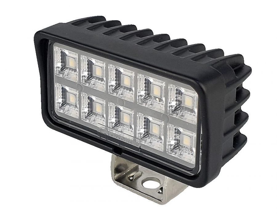 Рабочая светодиодная фара 10 Ватт 10 led Osram ближнего света 12-24 Вольт ip67 PRO series прямоугольная