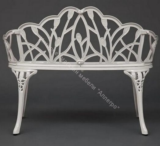 Скамья Secret De Maison Strauss (Штраус) алюминиевый сплав, butter white