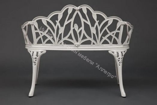 Скамья Secret De Maison Strauss (Штраус) алюминиевый сплав, butter white