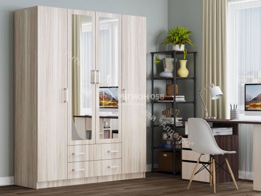 Шкаф 4-створчатый Регион 058