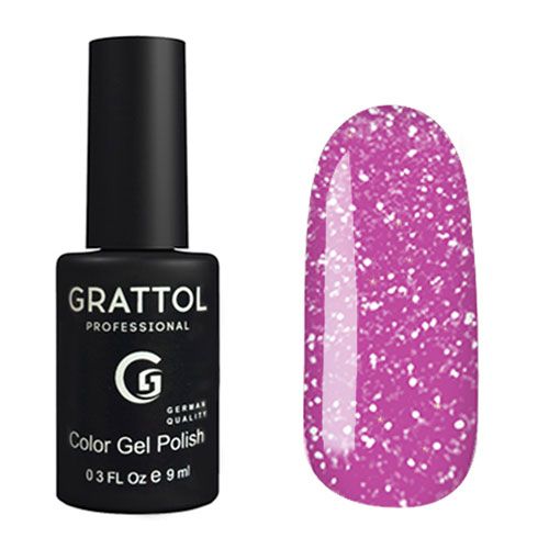 ГЕЛЬ-ЛАК СВЕТООТРАЖАЮЩИЙ GRATTOL COLOR GEL POLISH BRIGHT NEON 07, 9 МЛ