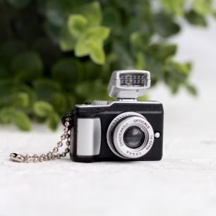 Аксессуар для куклы - Фотоаппарат со вспышкой Черный 4 см