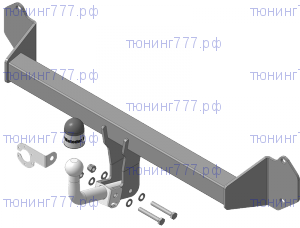 Фаркоп (тсу) Мотодор, крюк на болтах