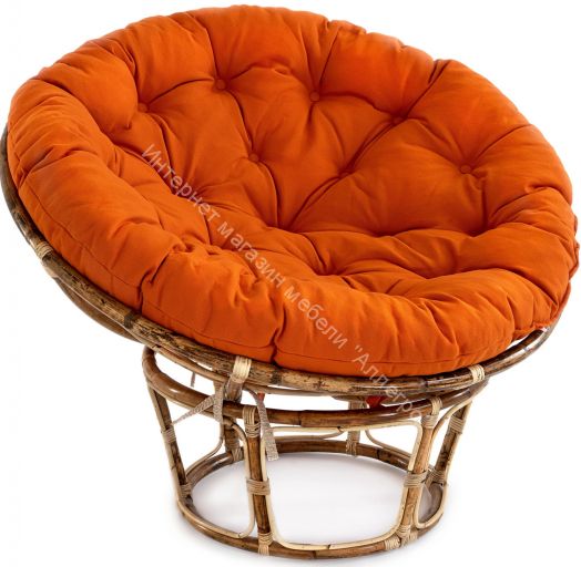 23/01 Матрац для кресла "Папасан" ткань, оранжевый, С 23