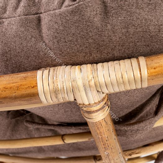 23/01 Матрац для кресла "Папасан" экошерсть, коричневый, 1811-5