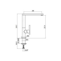 Смеситель для кухни Gattoni Linea 34 0710/PC схема 2