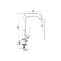 Смеситель для кухни Gattoni Linea 34 0705/PC схема 2