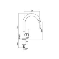 Смеситель для кухни Gattoni Linea 34 0700/PC схема 2