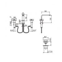 Смеситель для раковины Gattoni Dolce Vita GAS GS112/31 схема 2