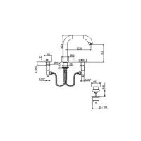 Смеситель для раковины Gattoni Dolce Vita GAS GS115/32 схема 2