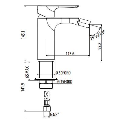 Смеситель для биде Gattoni H2OMIX2000 MAXI 3054 ФОТО