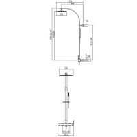 Душевая система с верхним и ручным душем Gattoni Color Cube 8595/PD схема 2