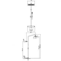 Душевая система с верхним и ручным душем Gattoni Color 8095/PD схема 2