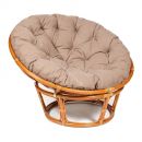 Кресло "PAPASAN" 23/01 W /с подушкой/ Cognac (коньяк), экошерсть Коричневый, 1811-5