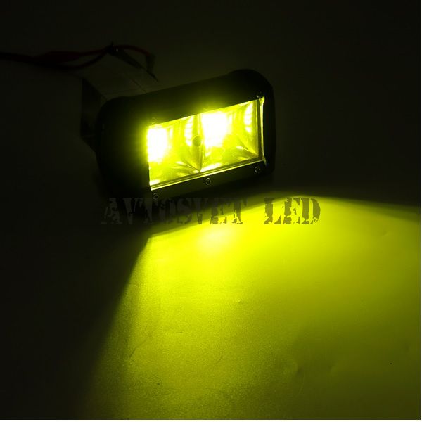 Желтая светодиодная фара ARY32-96W FLOOD