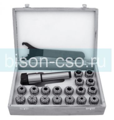 Цанговый патрон Bison-Bial Польша 7711-2AEM-ER20 KPL кон. М2 с набором цанг