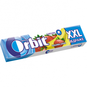 Жевательная резинка ORBIT XXL 20,4г Клубника/банан