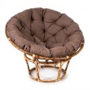 Кресло "PAPASAN ECO SKIN" / с подушкой / Natural (натуральный), экошерсть Коричневый, 1811-5