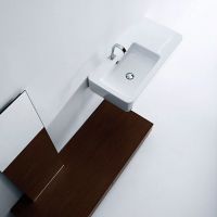 Асимметричная раковина Kerasan Inka Project Outlet 324 схема 3