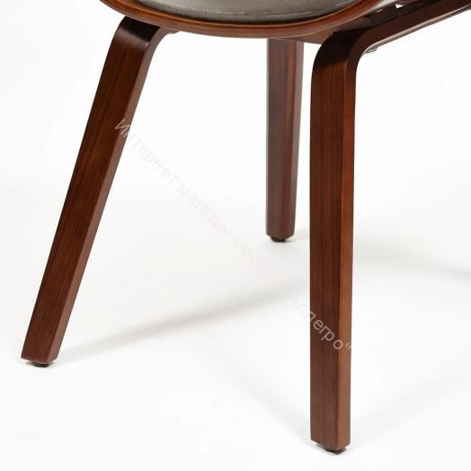 Стул LANDO (mod.8036) дерево / ткань, орех/серый