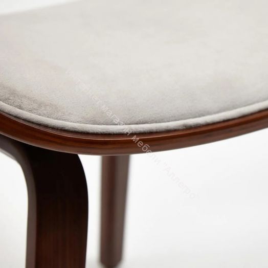 Стул LANDO (mod.8036) дерево / ткань, орех/серый