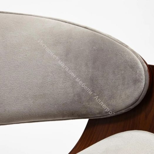 Стул LANDO (mod.8036) дерево / ткань, орех/серый