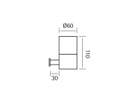 Стакан Cisal Xion XI090500 схема 2