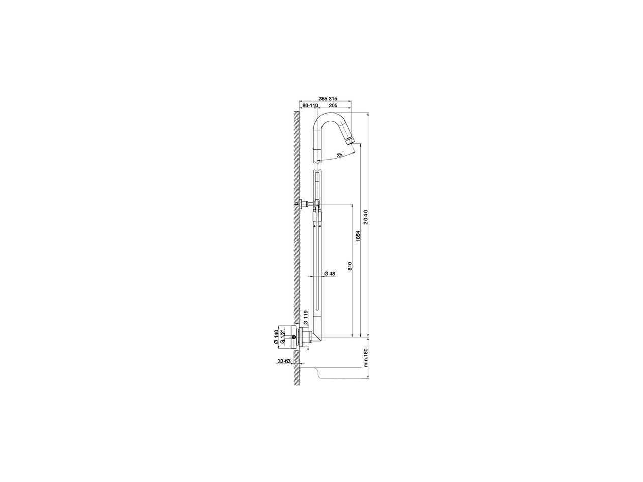 Душевая система Cisal Step ST005050 схема 2