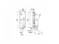 Смеситель для ванны Cisal Wave WA001100 схема 2