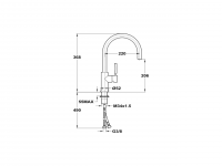 Смеситель для кухни Cisal Kitchen LC000060 схема 2