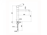 Смеситель для кухни Cisal Kitchen Energy Save CV001585 схема 2