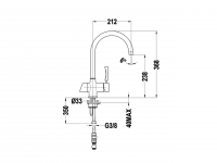 Смеситель для кухни Cisal Kitchen LC000011 схема 2