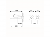 Смеситель для раковины Cisal Vita VI005510/VI005511 схема 2