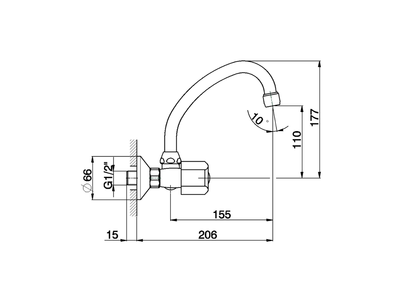 Смеситель для кухни Cisal Tr TR000430 схема 2