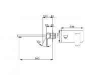 Смеситель для раковины Cisal Cubic CU005512/CU005513/CU005514 схема 6