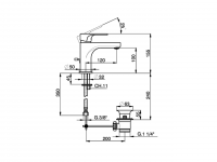 Смеситель для раковины Cisal Alma Energy Save A3000495/A3000505 схема 2