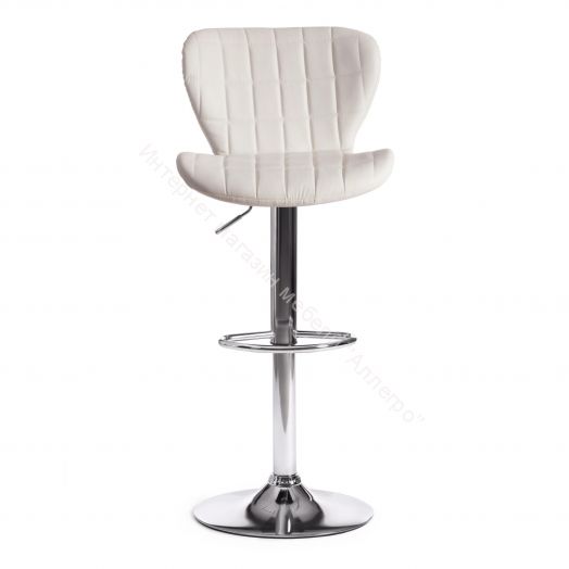 Стул барный AVIONIC (mod. KY712A) металл/экокожа, белый/хром