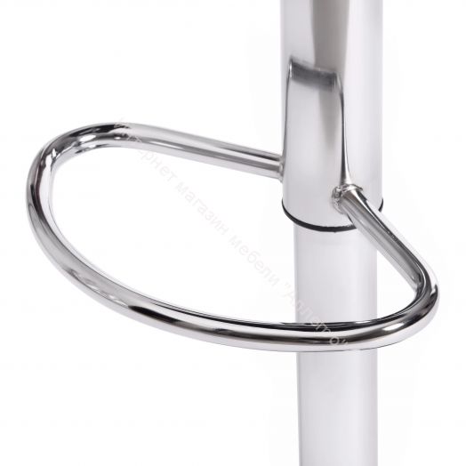 Стул барный BIAGGIO (mod. KY717) металл/экокожа, белый/хром