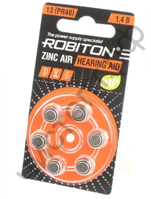 ROBITON HEARING AID R-ZA13-BL6 13 PR48 DA13 V13A BL6