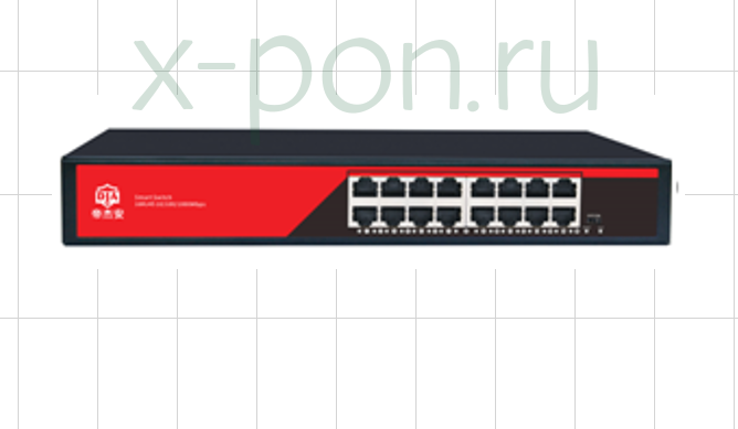 Коммутатор DPTEK Gigabit DK2000-16T 16 портов 10/100/1000M RJ45 корпус металл