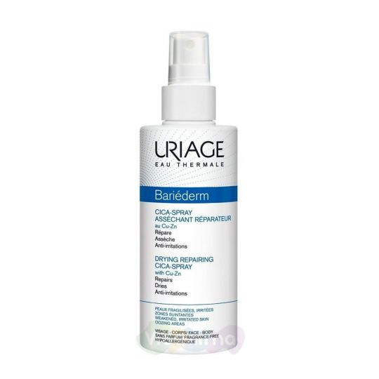 Uriage Bariederm Цика-спрей с Cu-Zn восстанавливающий подсушивающий, 100 мл