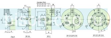 Патрон токарный Autogrip 3P-221A11 3-х кулачковый механизированный без проходного отверстия