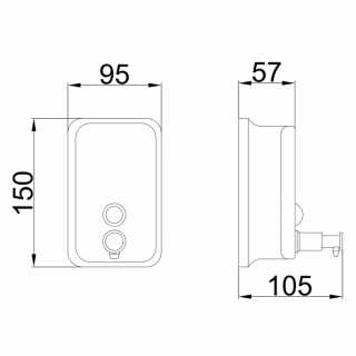 FRAP | MAYE SABUN DİSPENSERİ F401 a