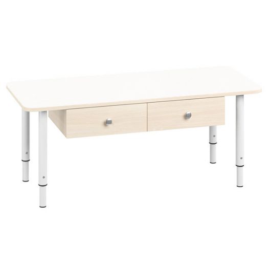 РСН-0007-03 Стол парта с ящиками регулируемый Цвет: Белый