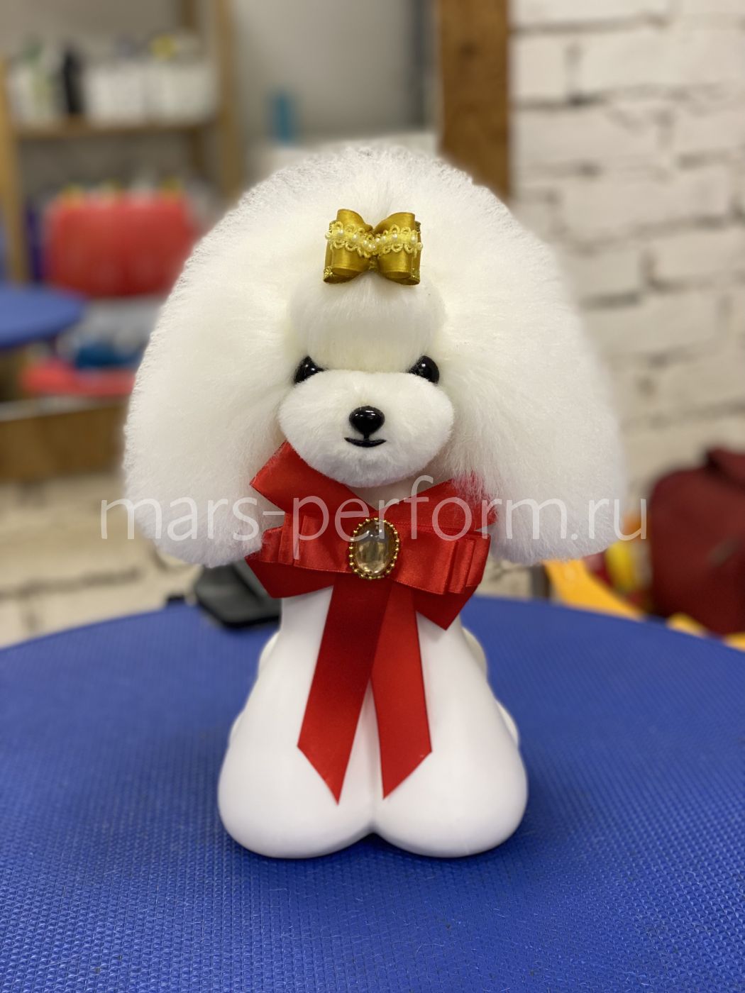 Мех teddy голова белый Mr.Jiang