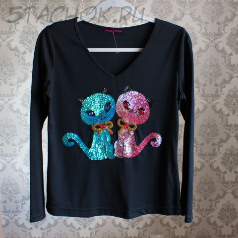 Джемпер "Кошечки" размер M (Butler & Wilson, Великобритания)