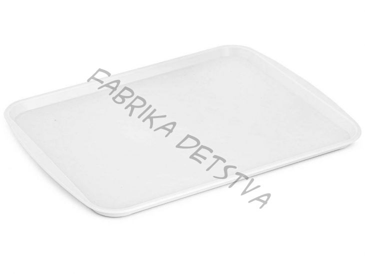 Поднос столовый белый 430*300мм.